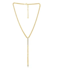 And Now This Cubic Zirconia Y Necklace