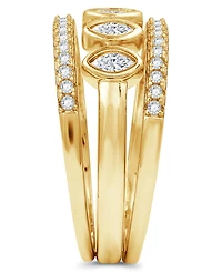 And Now This Cubic Zirconia Stack Ring