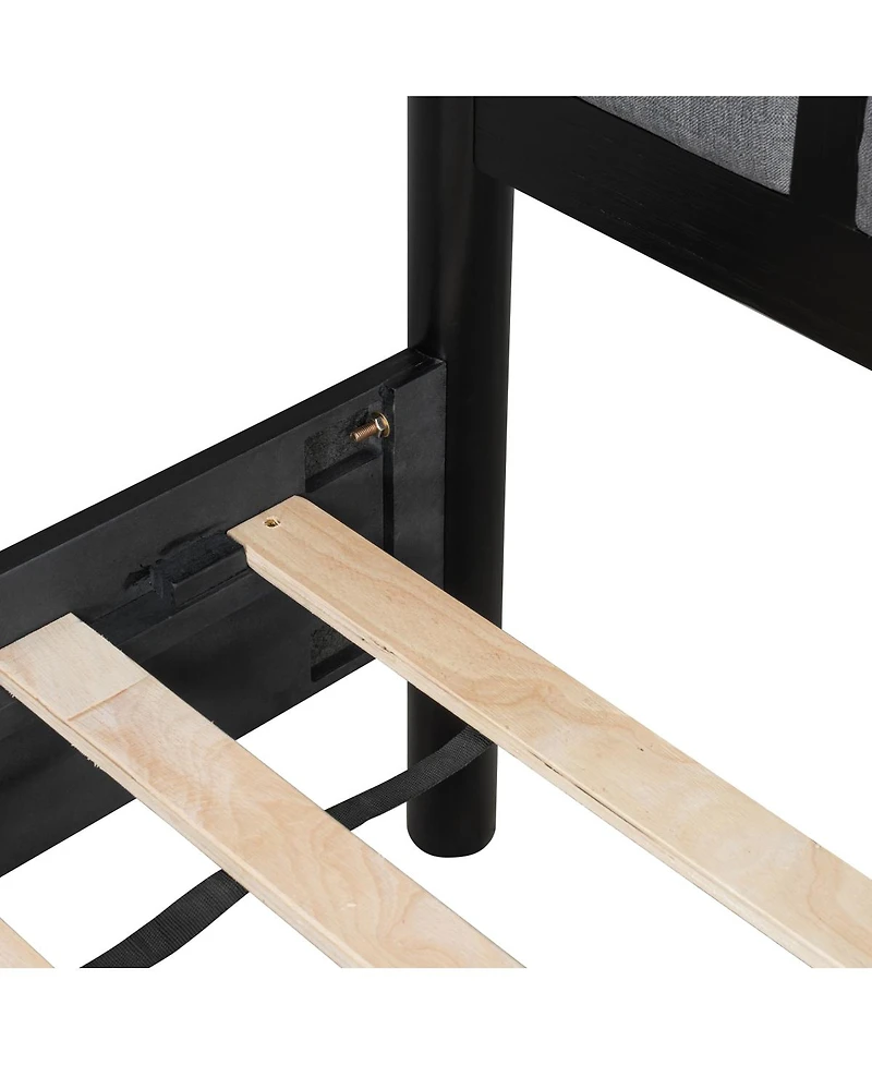 Streamdale Furniture Solid Wood Queen Bed, Heavy Duty Support