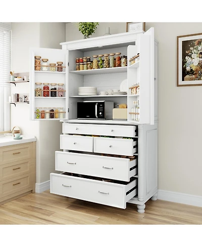 Streamdale Furniture Freestanding Large Kitchen Pantry