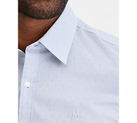 Michael Kors Men's Slim-Fit Dobby Dot Print Dress Shirt