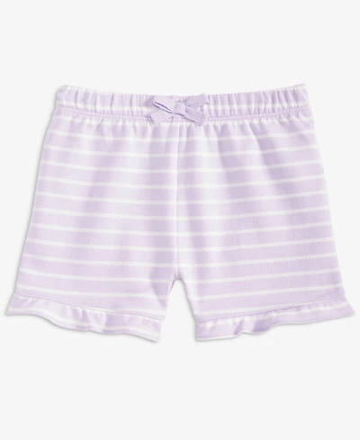 First Impressions Baby Girls' 3M-24M Mix and Match French Terry Simple Stripe Shorts, Macy's Exclusive