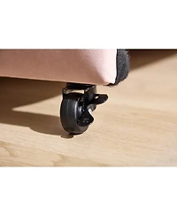 Streamdale Upholstered Daybed with Trundle (Pink)