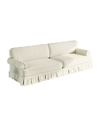Streamdale Furniture Luxuriously Comfortable 4-Seater Cloud Couch, Chenille Sofa with Rolled Arms, 26.4" Deep Seat