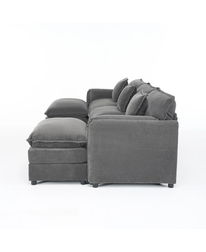 Streamdale Furniture Chenille Modular Sofa: Ultimate Comfort, Customizable, Modern Design