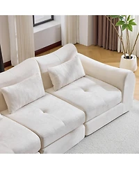 Streamdale Furniture Modular Cloud Sofa, Convertible Folding Sofa Bed, Sectional Cushioned Sofa