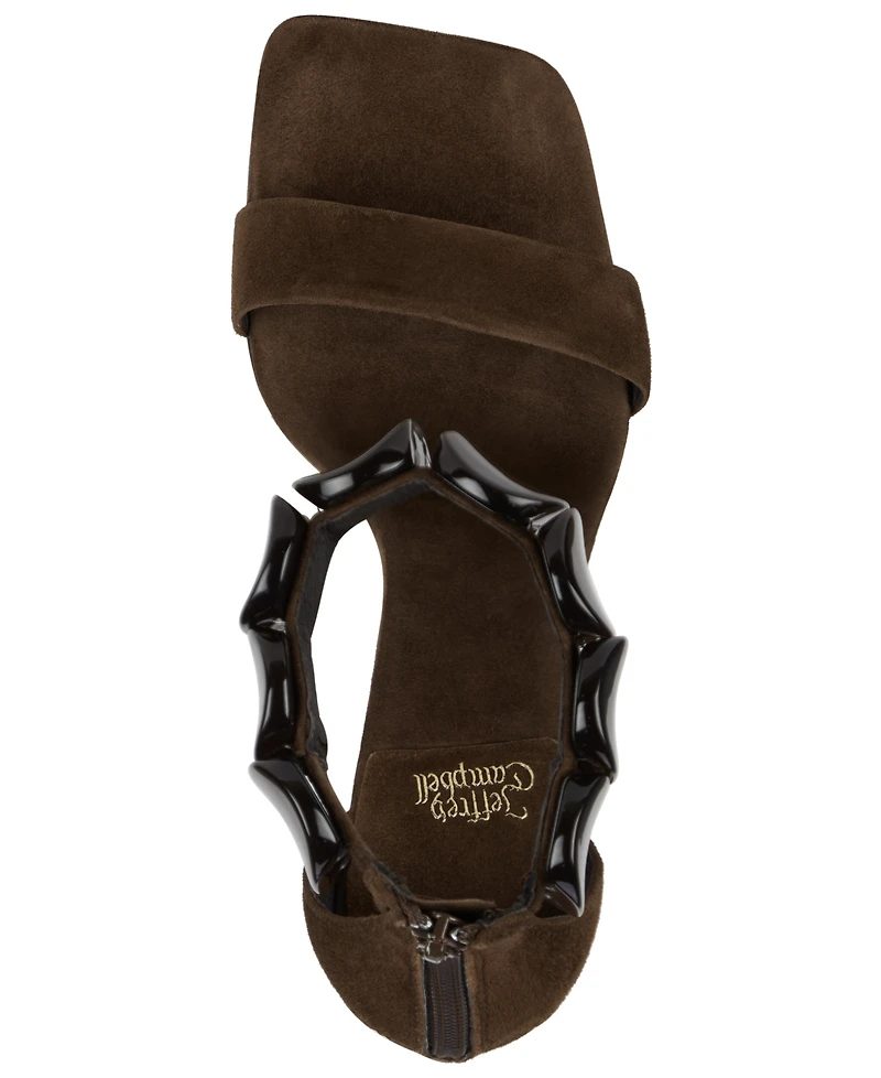 Jeffrey Campbell Women's Palia Embellished Banana Heel Dress Sandals