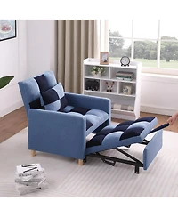 Streamdale Furniture Convertible Sleeper Sofa Chair Bed with Pillow