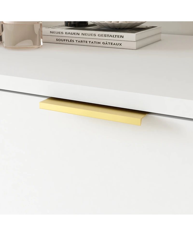 Streamdale Furniture 9 Drawer Dresser, 63" Large Deep Chest of Drawers, Wooden Storage Cabinet