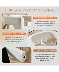 Streamdale Furniture Contemporary Fabric Upholstered Accent/Dining Chair (2PC/Set