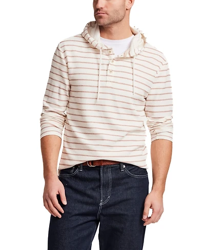 Weatherproof Vintage Men's Long-Sleeve Mixy Quarter Button Hoodie