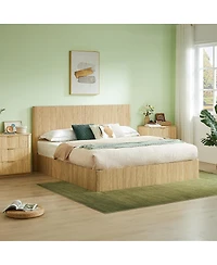 Streamdale Furniture King Size Lift Up Storage Bed Frame with Hydraulic Storage