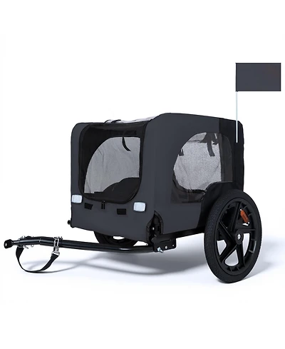 Zeus & Ruta Outdoor Heavy Duty Collapsible Kitten Bike Trailer