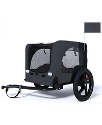 Zeus & Ruta Outdoor Heavy Duty Collapsible Kitten Bike Trailer