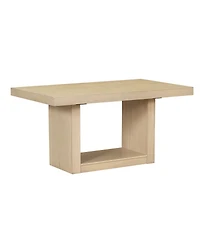 Streamdale Furniture Contemporary 6-Piece Extendable Dining Table Set with Removable Leaf and Bench