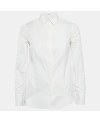 Pre-Owned Brunello Cucinelli Women's White Cotton Buttoned Shirt