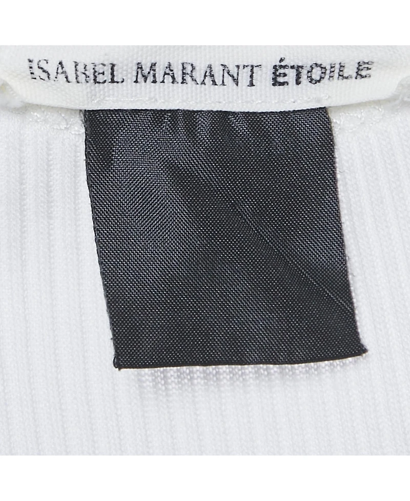 Pre-Owned Isabel Marant Women's White Rib Knit Tank Top