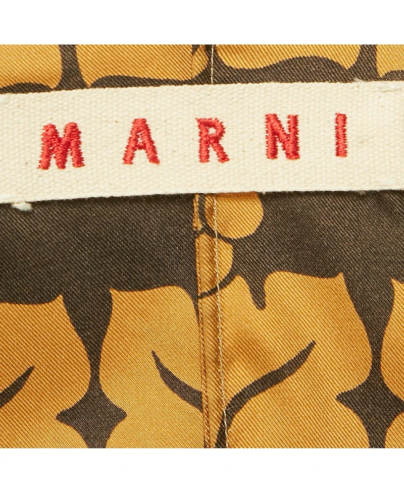 Pre-Owned Marni Women's Brown Printed Silk Top