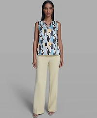 Karl Lagerfeld Paris Women's V-Neck Sleeveless Camisole