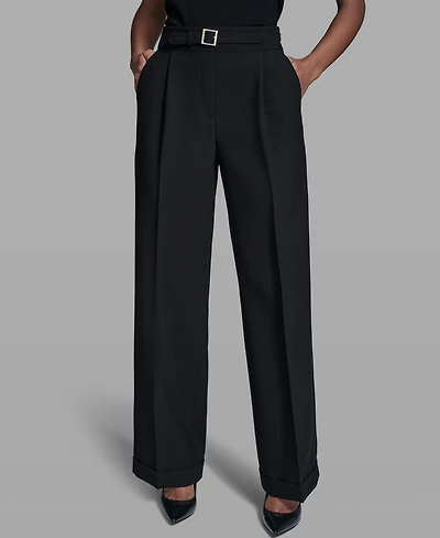 Karl Lagerfeld Paris Women's Mid-Rise Pants