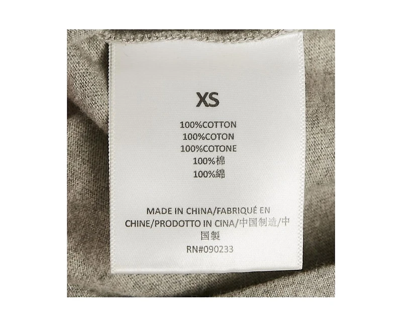 Pre-Owned Fear Of God Men's Essentials Dark Grey Cotton Knit Crewneck T-Shirt