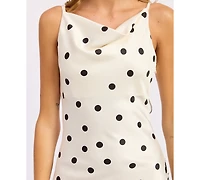 En Saison Women's Abigail Cowl Neck Maxi Slip Dress