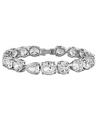 Macy's White Sapphire (45 ct. t.w.) Bracelet in Sterling Silver