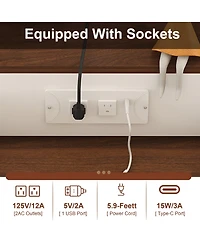 Streamdale Furniture Kitchen Island Set with 4 Chairs, Extendable & Rotating Table, Retro Design