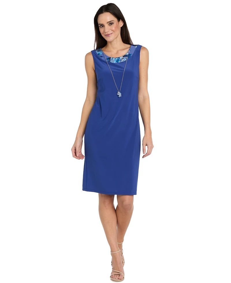 R & M Richards Petite Foil Jacket Dress, 2-Piece Set