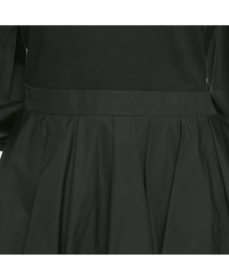 Pre-Owned Alexander Mcqueen Women's Black Cotton Balloon Sleeve Top