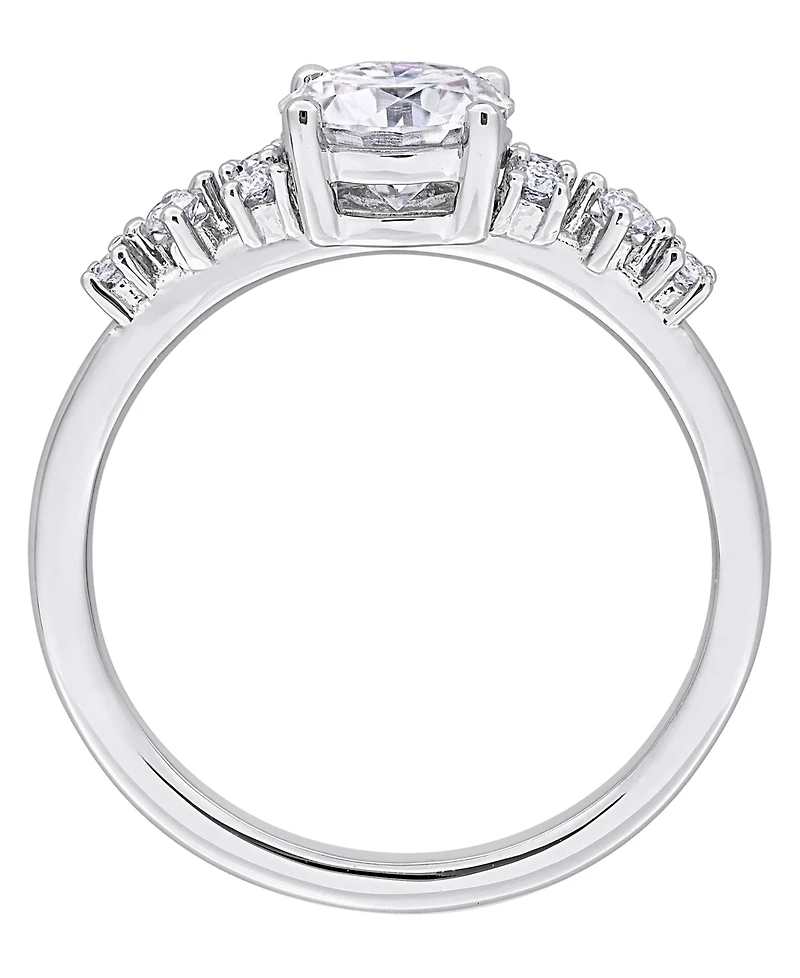 Macy's Moissanite (1 ct. t.w.) Ring in Sterling Silver