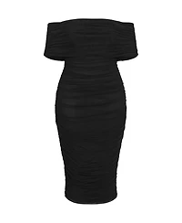 City Chic Women's Dana Mesh Midi Dress