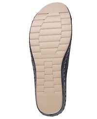 Gc Shoes Women's Savina Embellished Round Toe Wedge Sandals