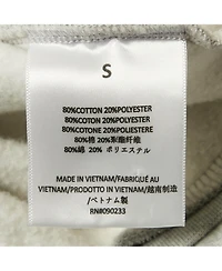 Pre-Owned Fear Of God Men's Grey Logo Patch Cotton Hoodie