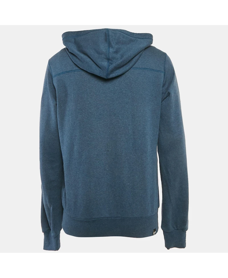 Pre-Owned Dolce & Gabbana Men's Blue Tiger Print Cotton Hoodie