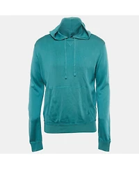 Pre-Owned Dolce & Gabbana Men's Blue Knit Hooded Sweatshirt