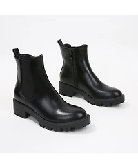 Berness Women's Kaya Lug Sole Chelsea Booties