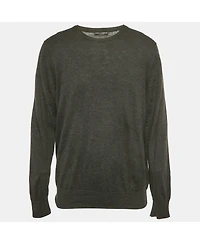 Pre-Owned Dolce & Gabbana Men's Grey Knit Crewneck Sweater