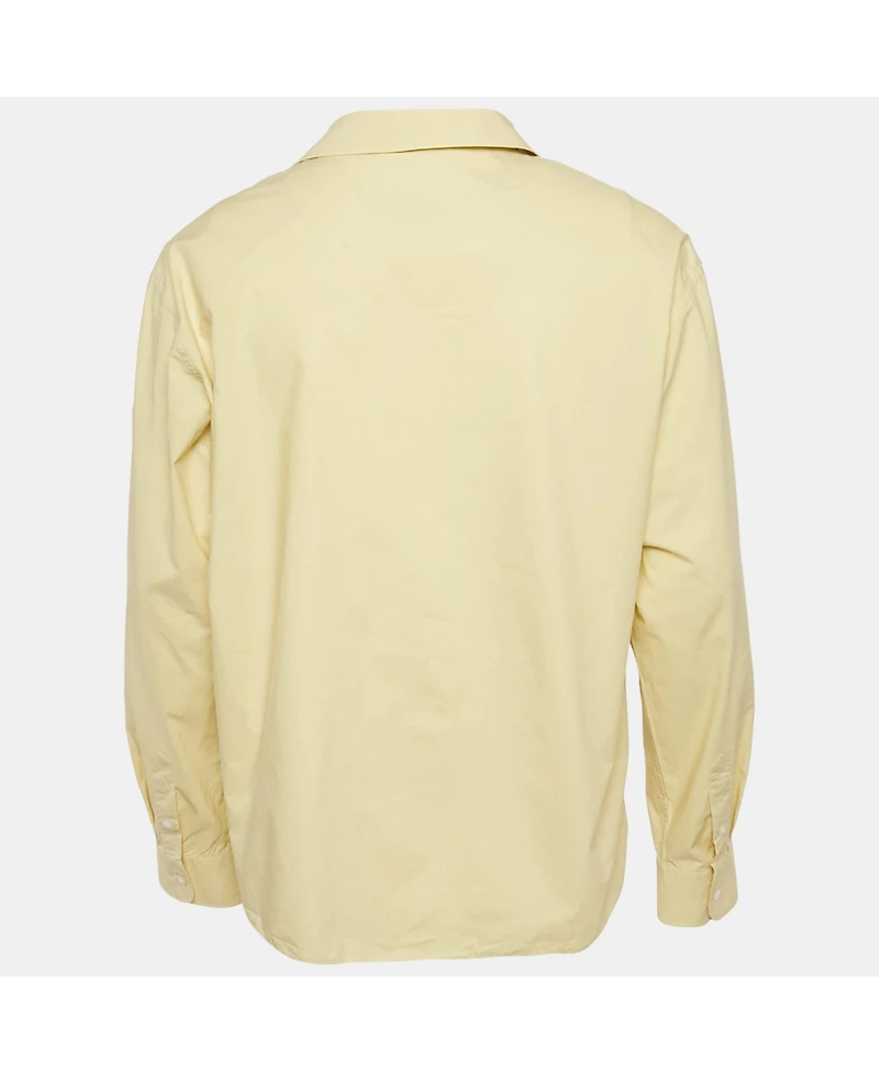Pre-Owned The Row Men's Yellow Cotton Elijas Camp Collar Shirt