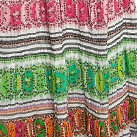 Pre-Owned Roberto Cavalli Women's Multicolor Printed Cotton Maxi Skirt