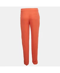 Pre-Owned Stella Mccartney Women's Pink Crepe Trousers