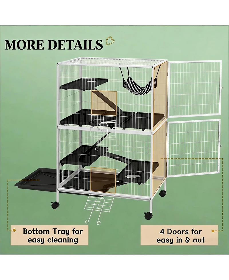 Aostirmotor Mobile Cat Habitat on Wheels