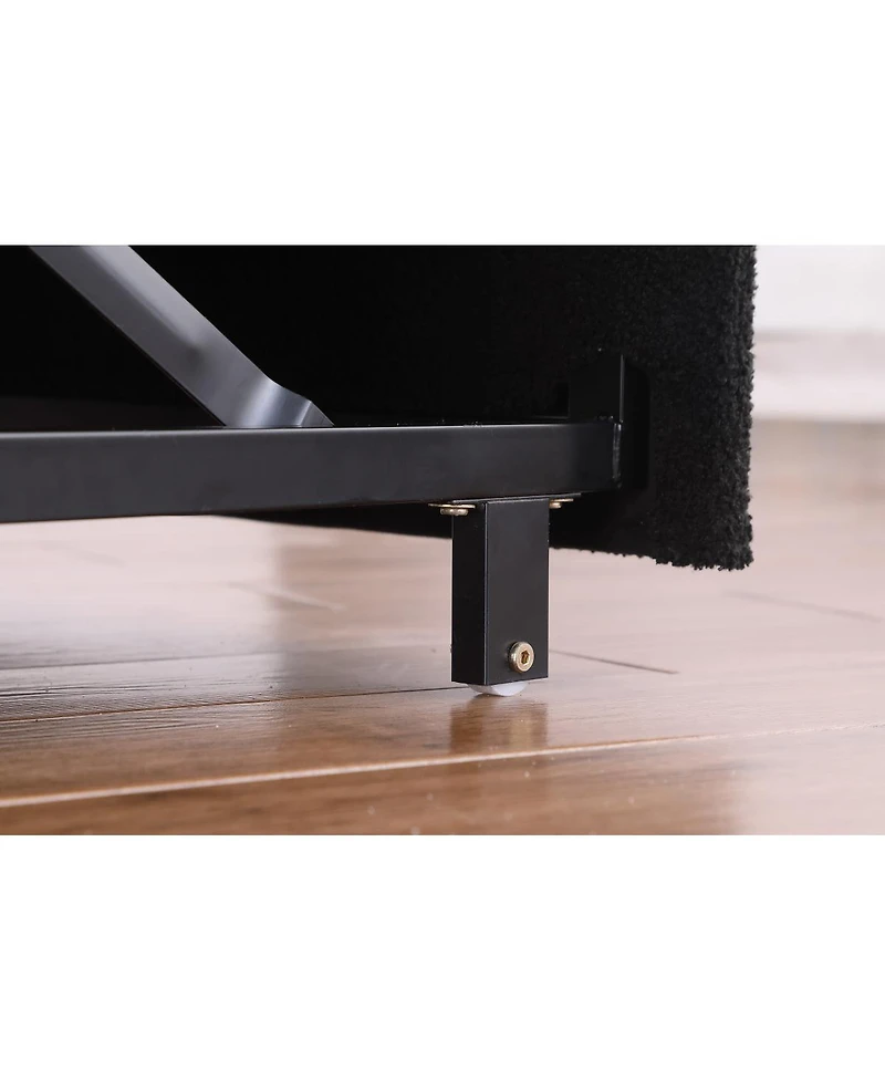 Streamdale Furniture 3-in-1 Sleeper Sofa Couch Bed, Small Teddy Convertible Loveseat Futon