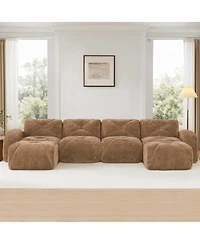Streamdale Furniture U-shaped Boneless Sofa, Tufted, High Density Sponge, Anti-Slip