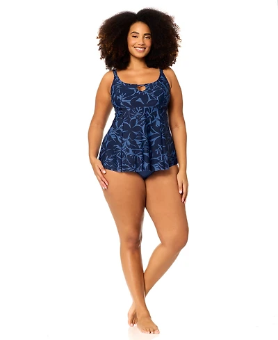 Raisins Curve Plus Shoreline Tankini Top
