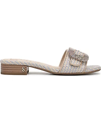 Sam and Libby Women's Kandie Buckle Block Heel Slide Sandals