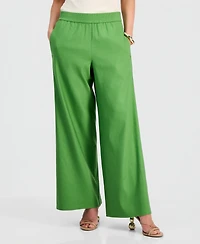 I.n.c. International Concepts Petite High-Rise Pull-On Wide-Leg Pants, Created for Macy's