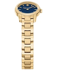 Tory Burch Women's The Miller Round Mini Quartz Two-Hand Gold Stainless Steel Watch, 22mm