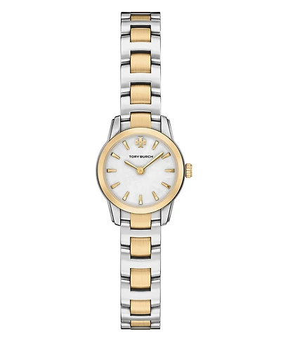 Tory Burch Women's The Miller Round Mini Quartz Two-Hand Two-Tone Stainless Steel Watch, 22mm