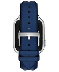 Tory Burch Women's Apple Blue Leather Strap, 22mm